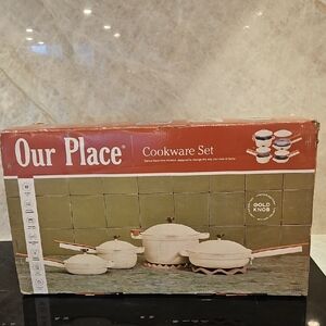 Our Place Limited Edition Cookware Set with Gold Knob 13 Piece Set